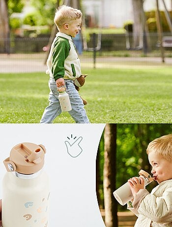 Petite gourde en inox 'Babymoov'