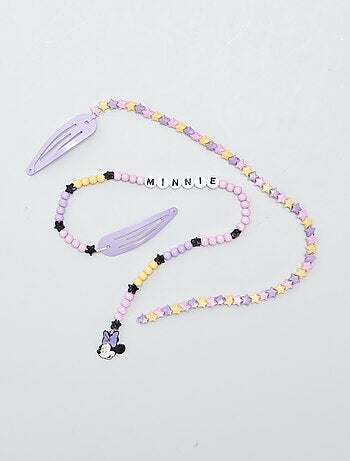Pinces clic clac avec perles 'Disney'