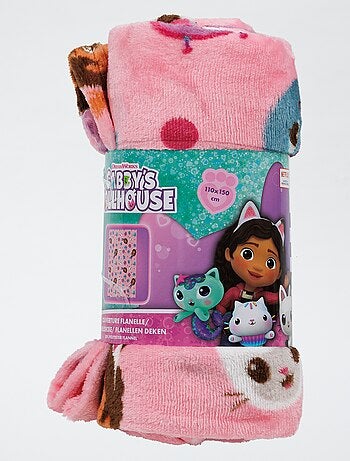 Plaid en flanelle 'Gabby et la maison magique'