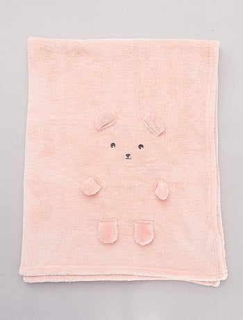 Plaid fantaisie 'ourson' - Kiabi