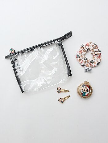 Pochette chouchou + pince cheveux + brosse 'Disney' 'Minnie'