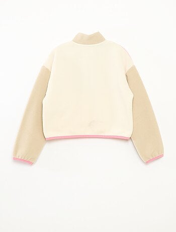 Polaire col camionneur avec liseré