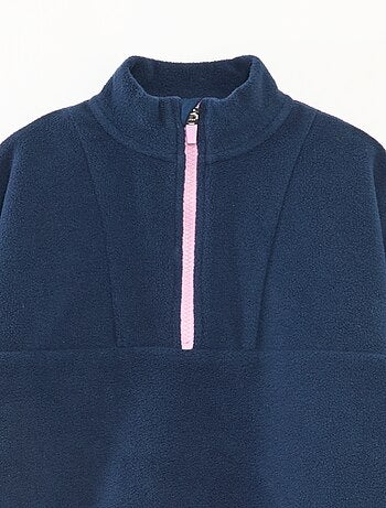 Polaire col camionneur avec liseré