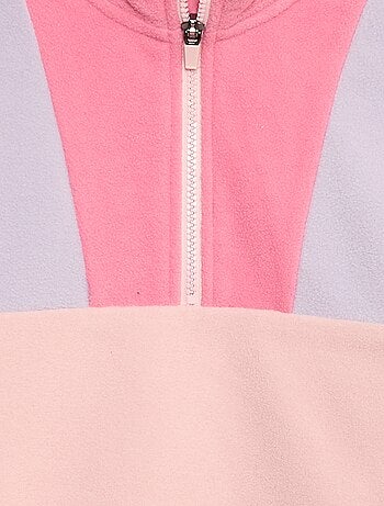 Polaire col camionneur avec liseré