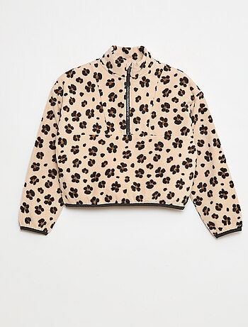 Polaire col camionneur avec liseré