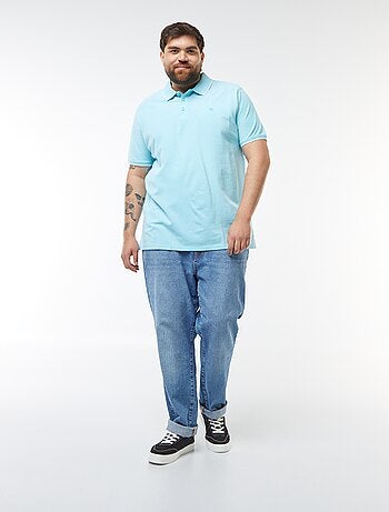 Polo en coton à contrastes