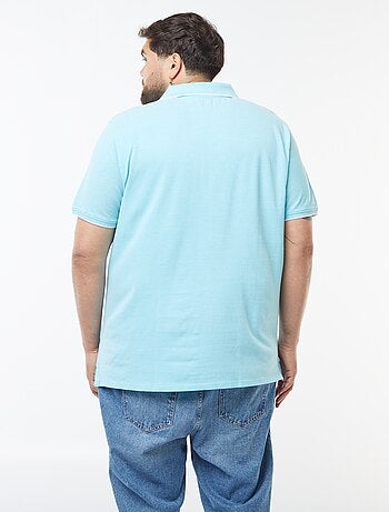 Polo en coton à contrastes