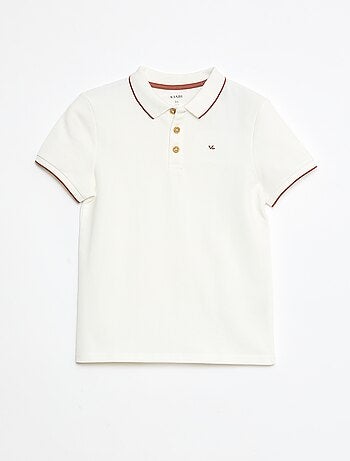 Polo en coton piqué
