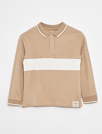 Polo en maille jersey style rugby