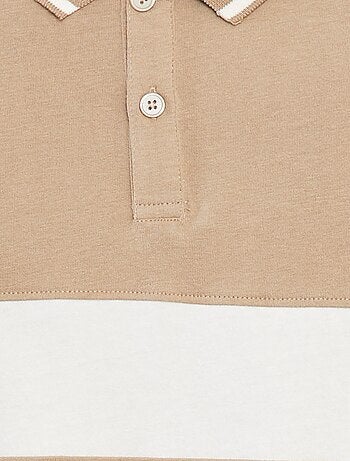 Polo en maille jersey style rugby
