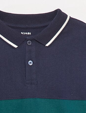 Polo en maille jersey style rugby