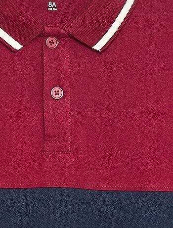 Polo en maille jersey style rugby