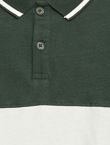 Polo en maille jersey style rugby