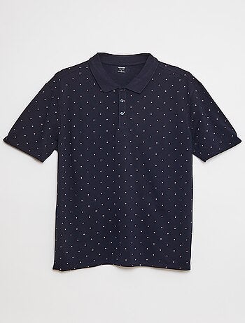 Polo en maille piquée imprimé