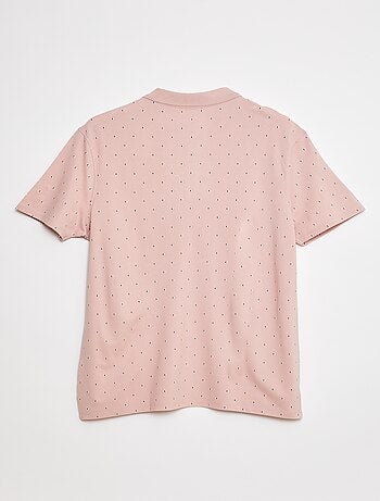 Polo en maille piquée imprimé
