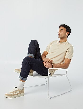 Polo en piqué de coton