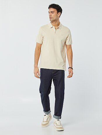Polo en piqué de coton