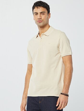Polo en piqué de coton