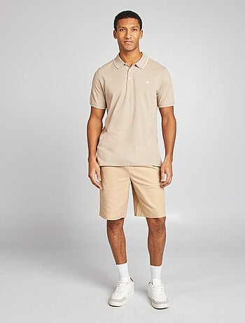 Polo en piqué de coton