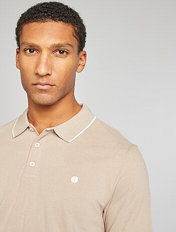 Polo en piqué de coton