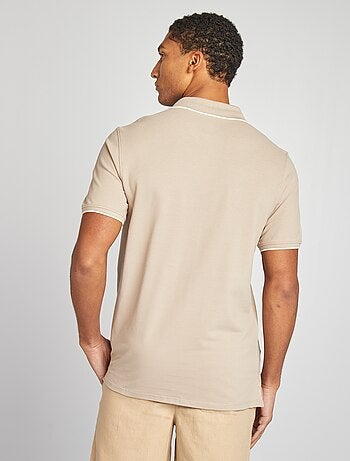 Polo en piqué de coton