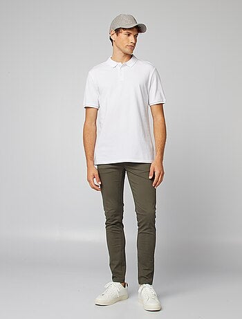 Polo en piqué de coton