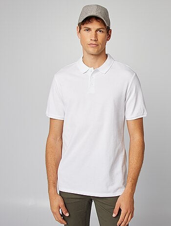 Polo en piqué de coton