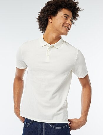 Polo en piqué de coton