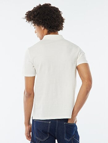 Polo en piqué de coton