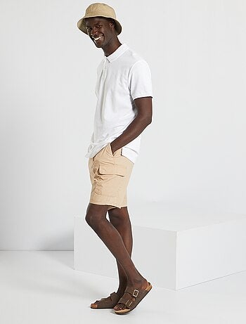 Polo en piqué de coton