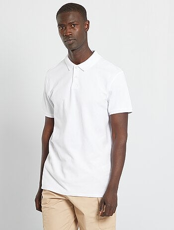Polo en piqué de coton