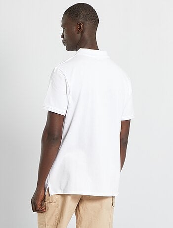 Polo en piqué de coton