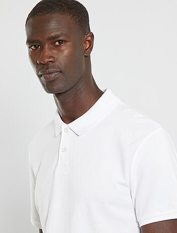 Polo en piqué de coton