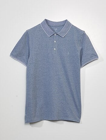 Polo en piqué de coton