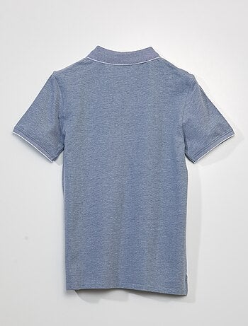Polo en piqué de coton