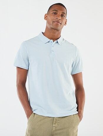 Polo en piqué de coton