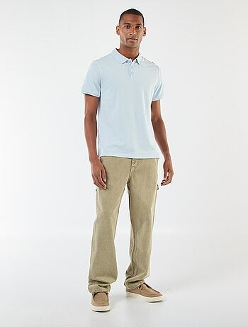 Polo en piqué de coton