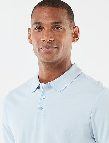 Polo en piqué de coton