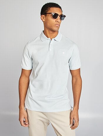 Polo en piqué de coton