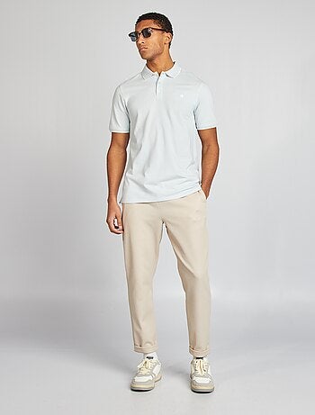 Polo en piqué de coton