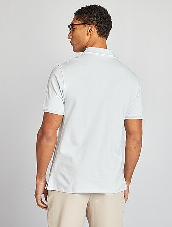 Polo en piqué de coton