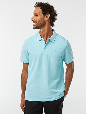 Polo en piqué de coton