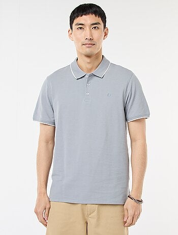 Polo en piqué de coton