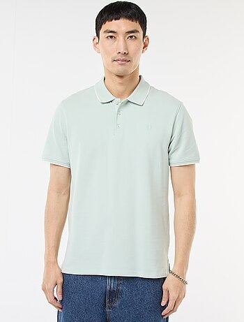 Polo en piqué de coton