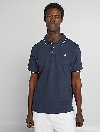 Polo en piqué de coton
