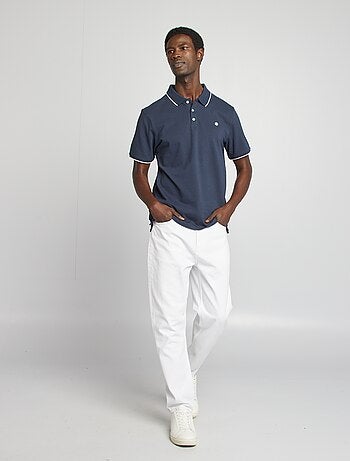 Polo en piqué de coton