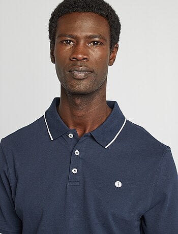 Polo en piqué de coton