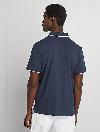 Polo en piqué de coton