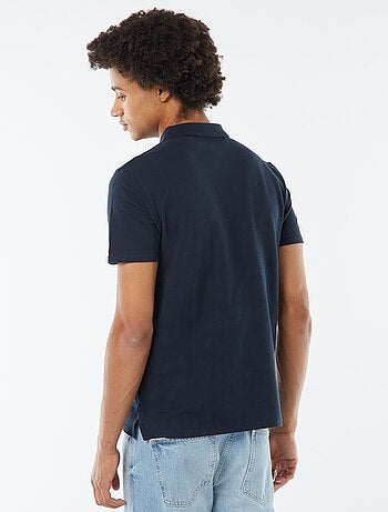 Polo en piqué de coton
