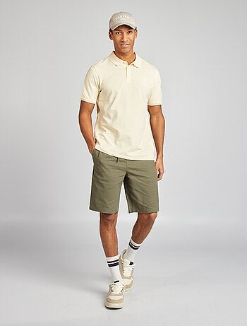 Polo en piqué de coton